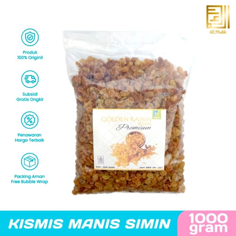 

Kismis Arab Manis 1kg I Golden Raisin Simin Premium