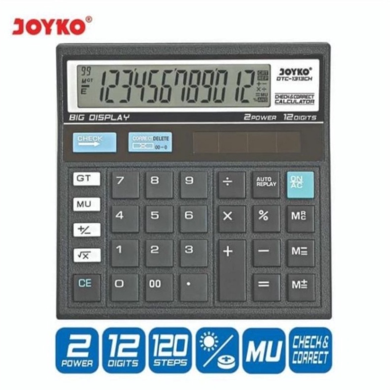 

SEGERA BELI JOYKO DTC1313CH Check Correct Calculator Kalkulator Bisa Cek Ulang