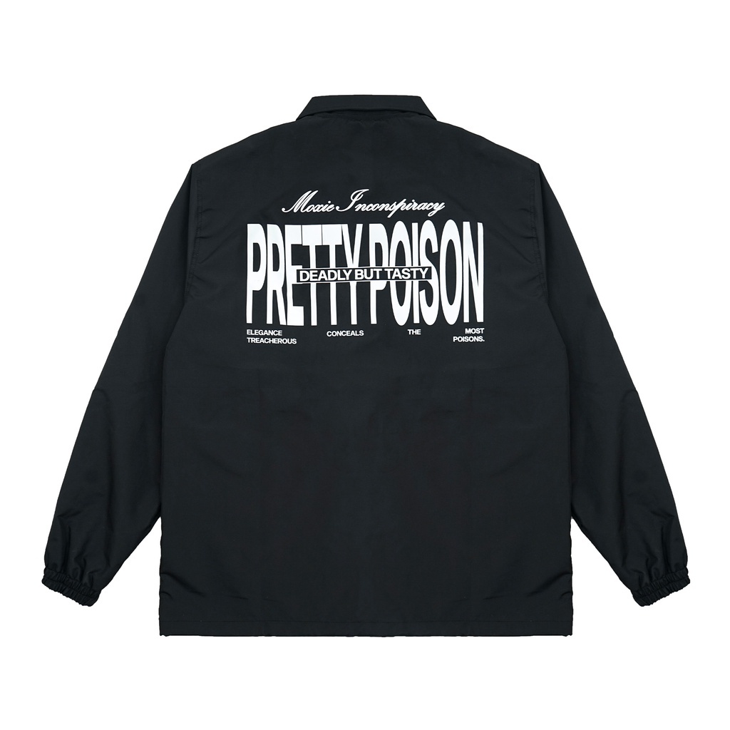 Moxie Coach Jacket Pretty Poison Black