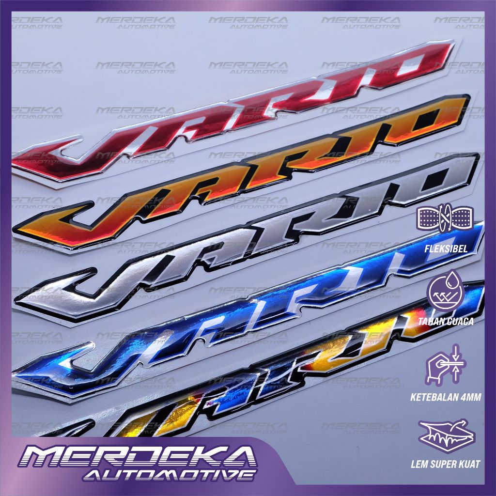 Emblem honda vario / emblem timbul honda new vario / emblem titanium honda vario / emblem honda vari