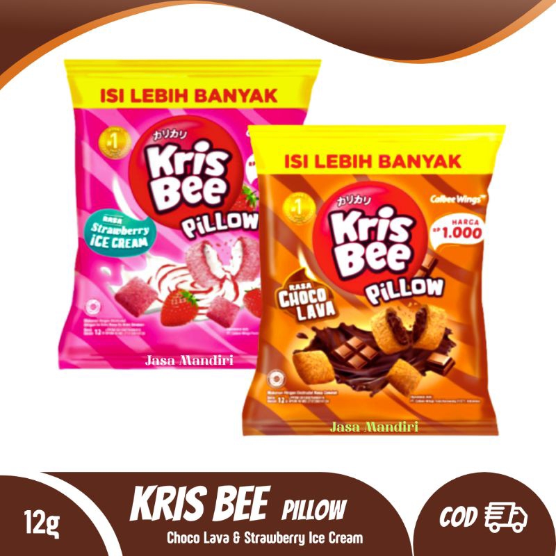 

Kris Bee Pillow Coklat & Strawberry Kemasan Rp.1000