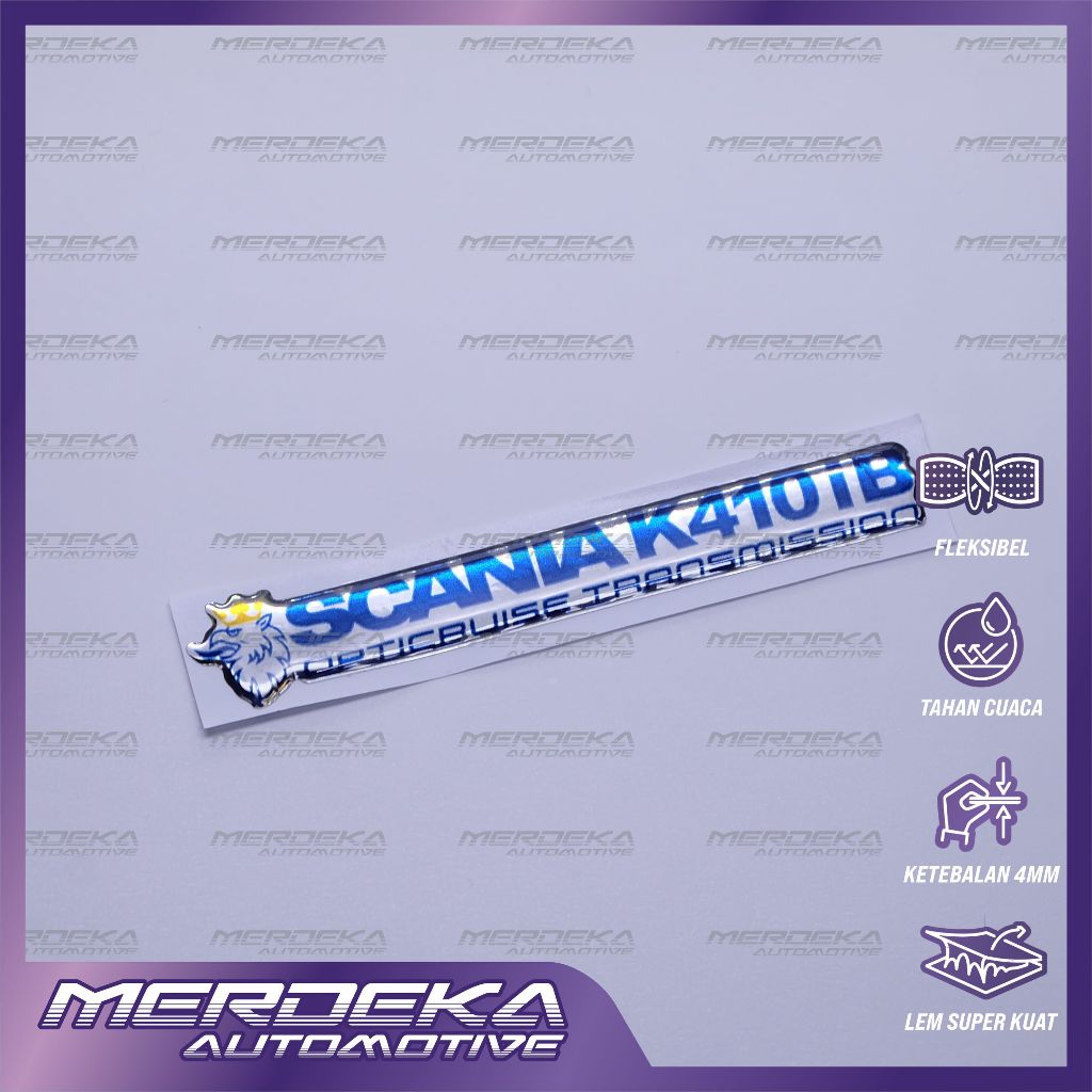 Emblem logo scania k410ib / emblem timbul scania k410ib / sticker scania k410ib / stiker logo scania