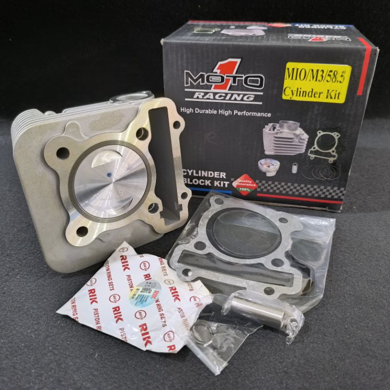 BLOK SEHER MOTO1  BORE UP 58.5 BUAT MIO M3 / MIO S / MIO Z / SOUL GT 125 / FINO 125