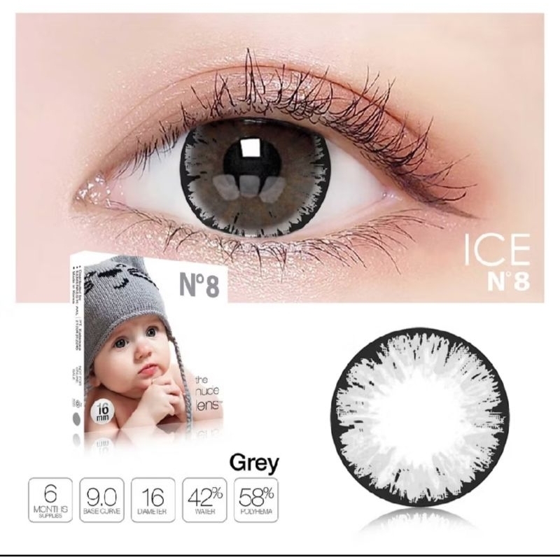 SOFTLENS NORMAL MINUS X2 N8 GREY