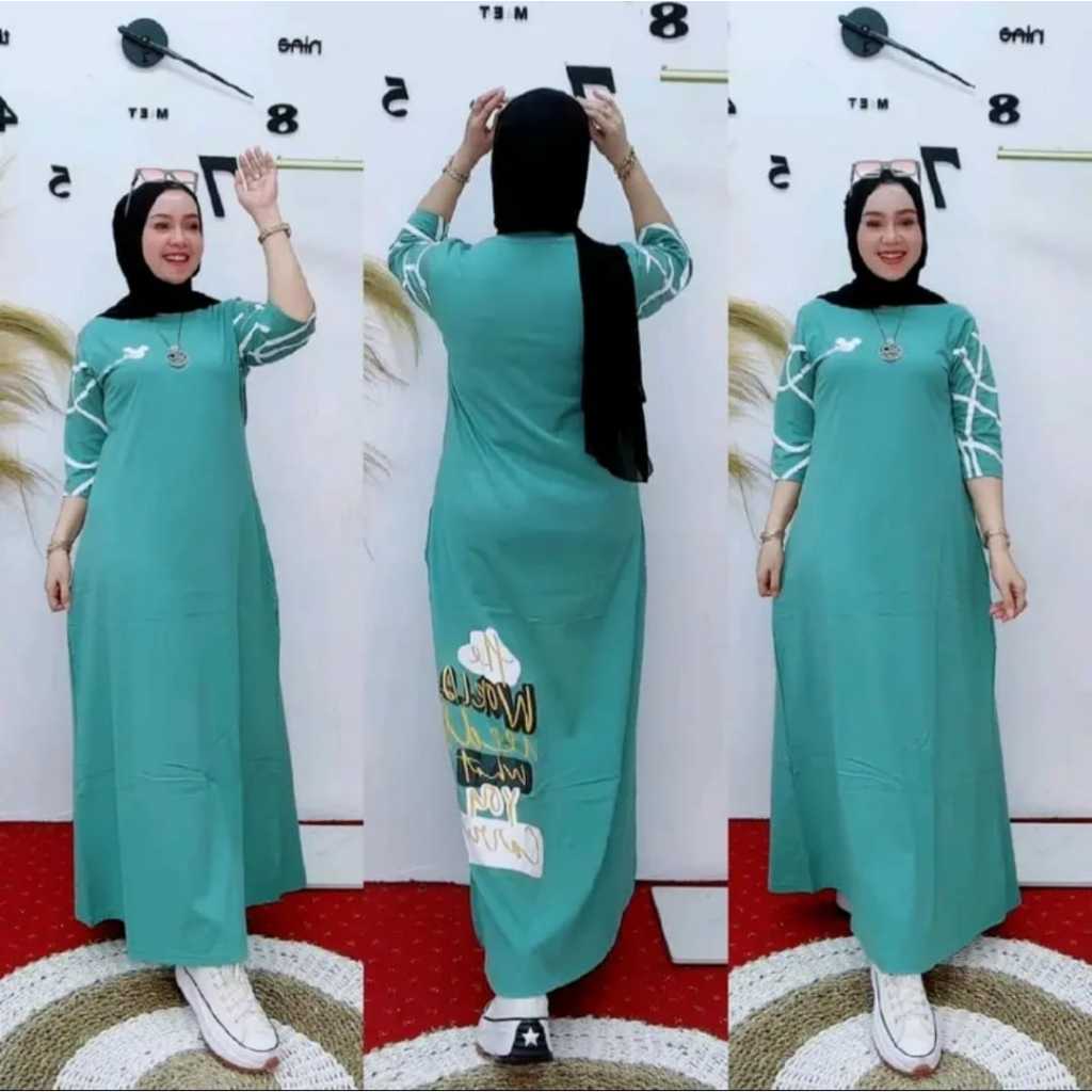 GAMIS KAOS COMBAD MOTIF MICKY BY NABIL TERLARIS/ GAMIS KAOS WANITA BY NABIL TERLARIS