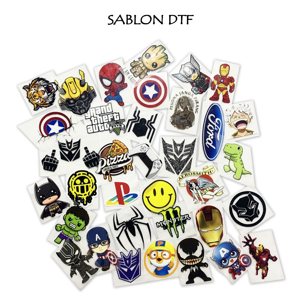 

SABLON SETRIKA SABLON DTF LOGO KARAKTER LUCU BEBAS PILIH