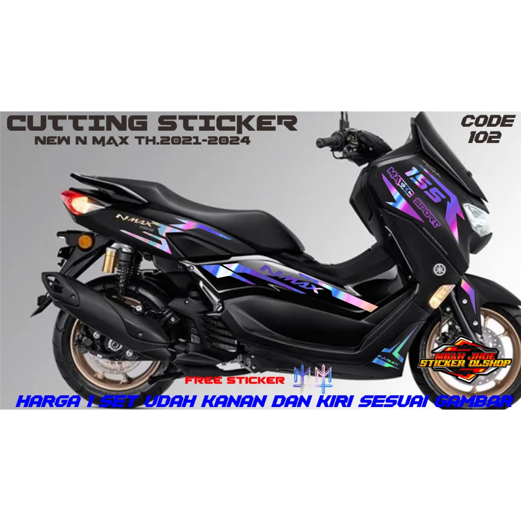CUTTING STICKER NMAX OLD STIKER NMAX LAMA LIS BODI NMAX