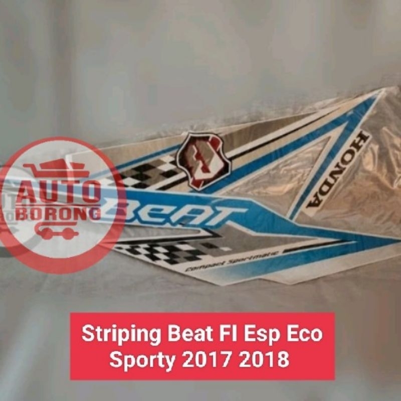 Striping Stiker Full Set Motor Beat FI ESP ECO Sporty 2017 2018