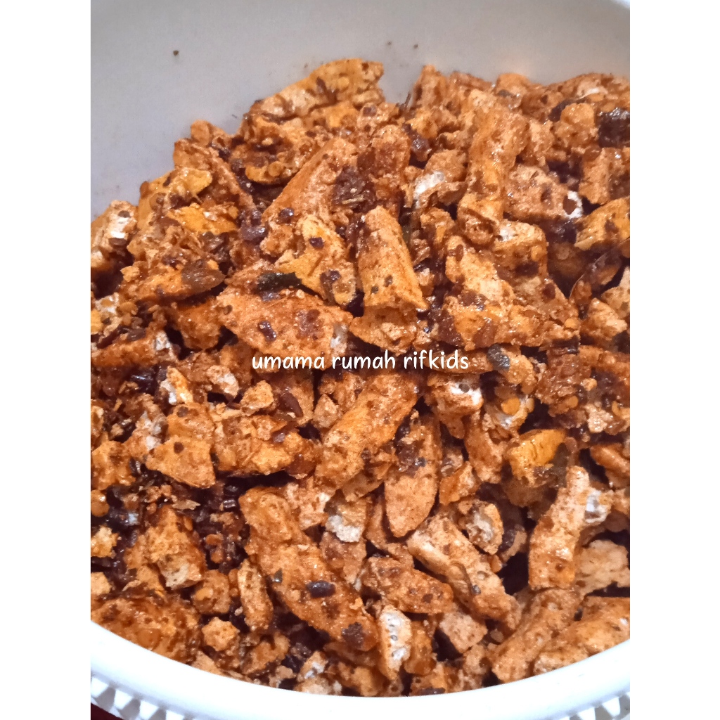 

Basreng pedas daun jeruk kriuk enak kemasan 250gr