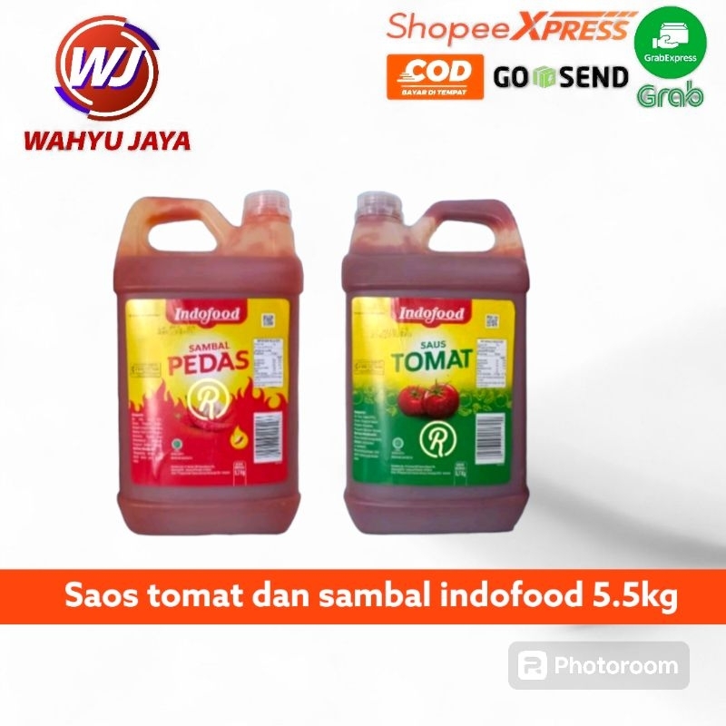 

Indofood saos tomat dan sambal jirigen 5.5kg