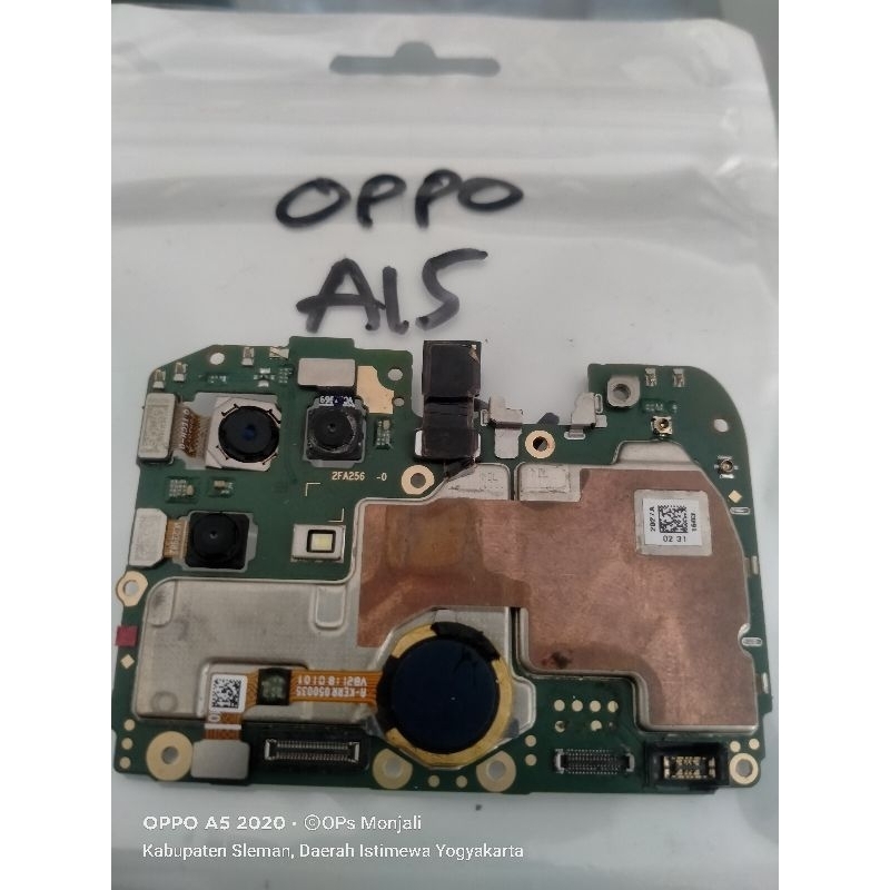Mesin motherboard Oppo A15 normal