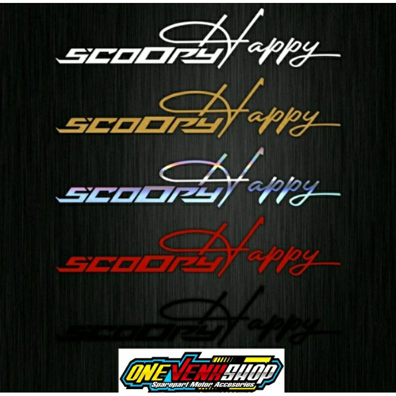 STICKER SCOOPY STICKER SCOOPY HAPPY