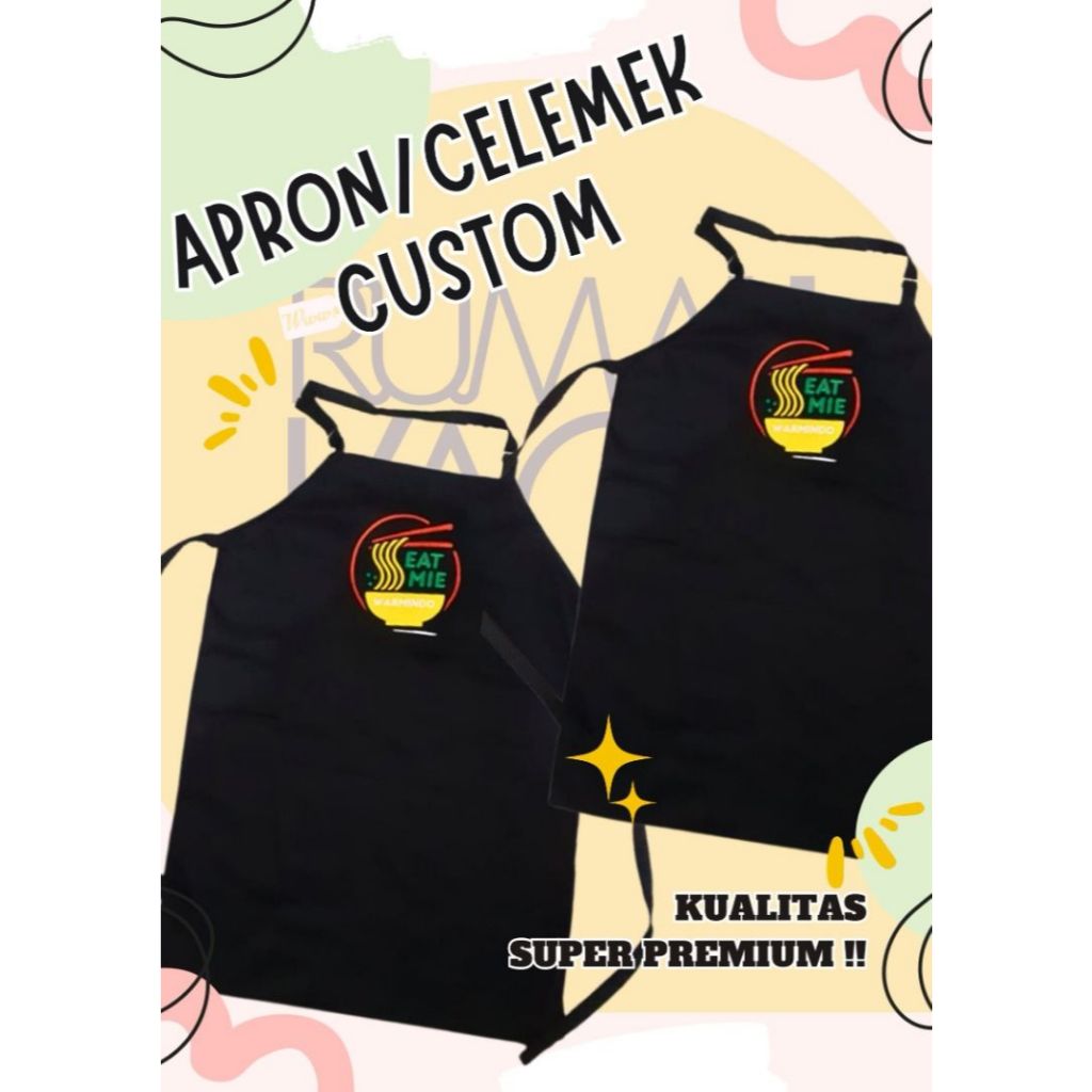 RUMAH KAOS INDONESIA New Apron Celemek Masak