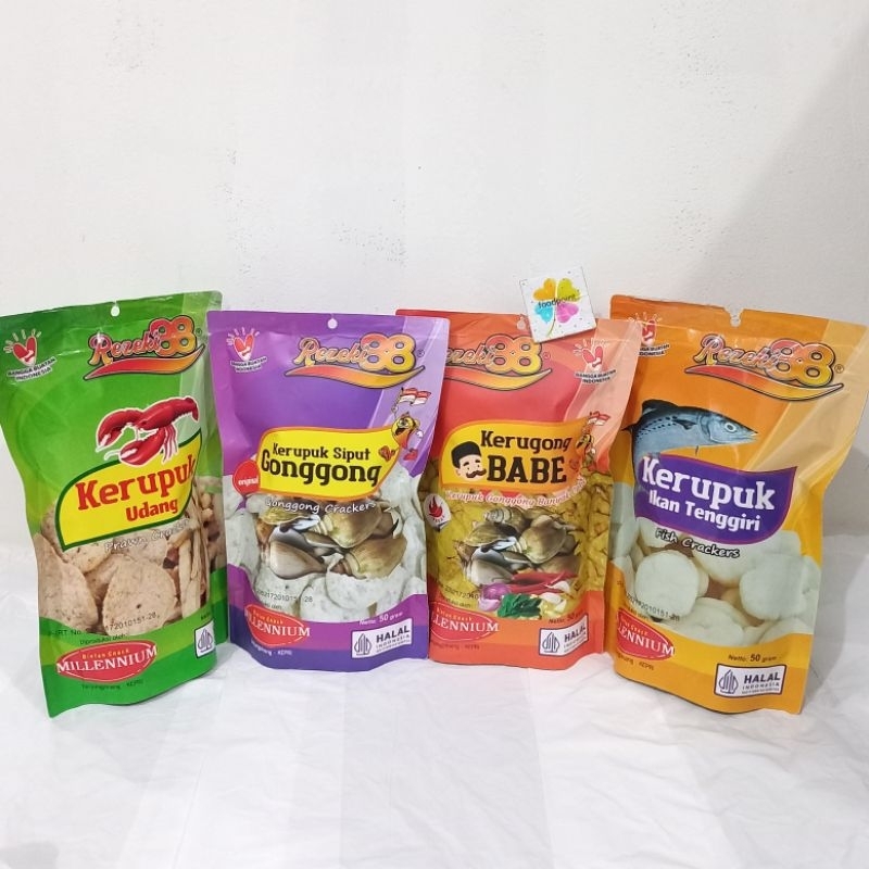

Kerupuk Gong Gong / Udang Rezeki88