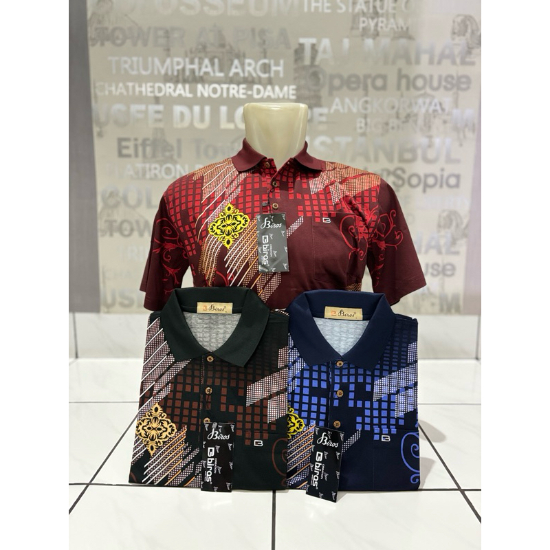 Kaos Kerah Premium Merek Biros 100% Original