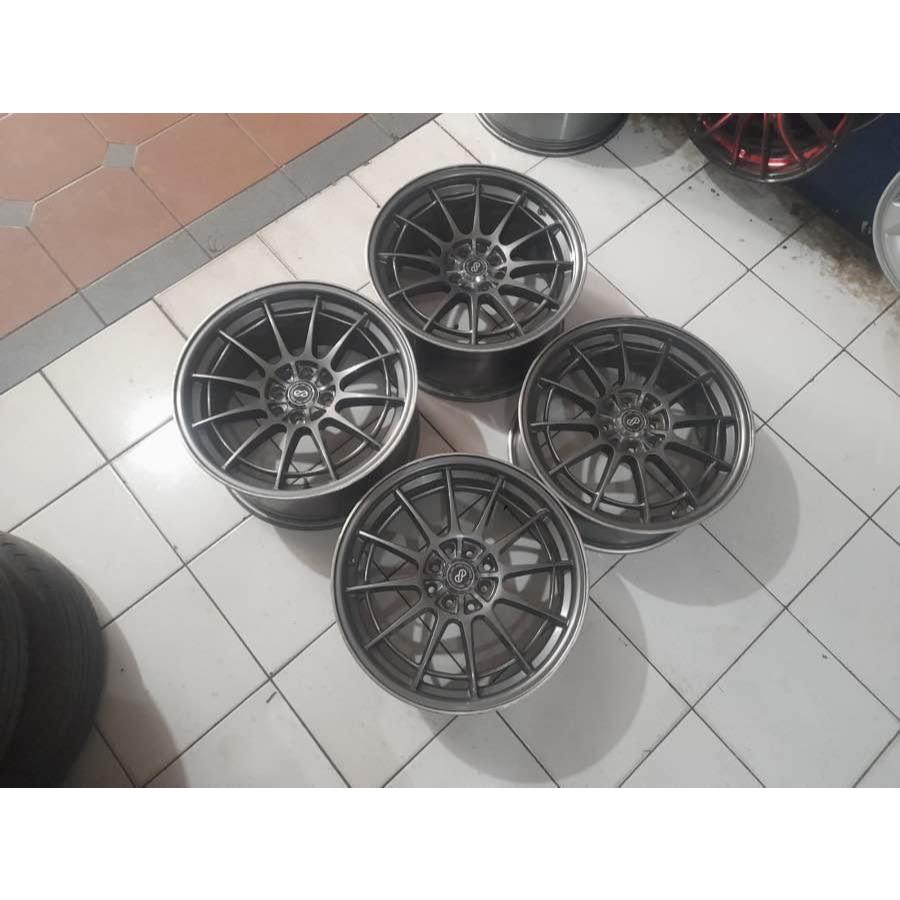 Velg Mobil Bekas ENKEI SPIDER R17 Jazz Vios Mobilio Yaris Swift Baleno
