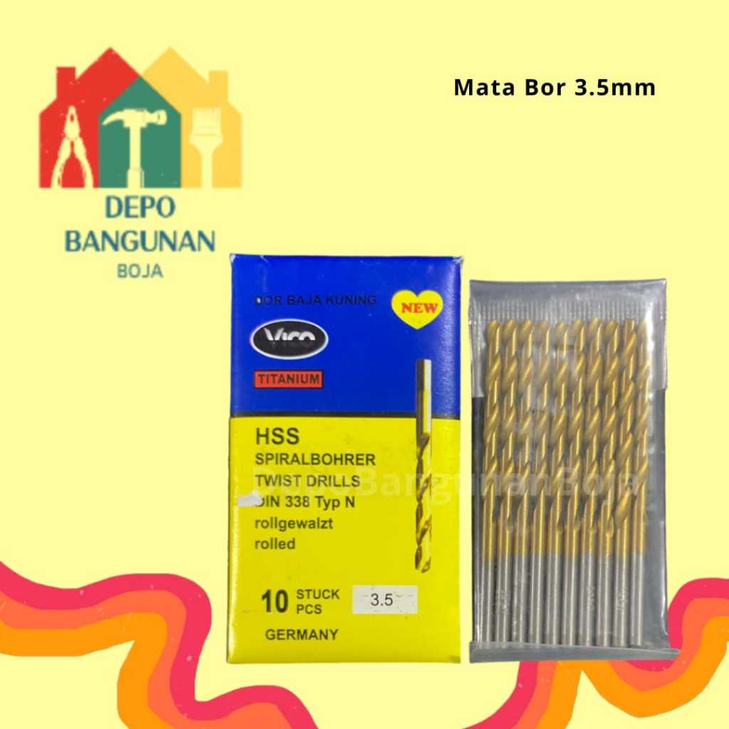 16 (3.5mm) Mata Bor / Mata Bor Besi / Mata Bor Kayu