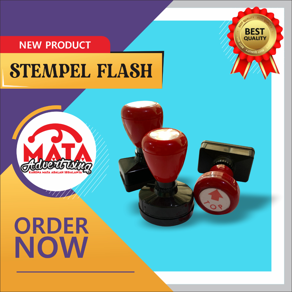 

Stempel Flash Custom, Stempel Logo, Stempel lunas, stempel nama