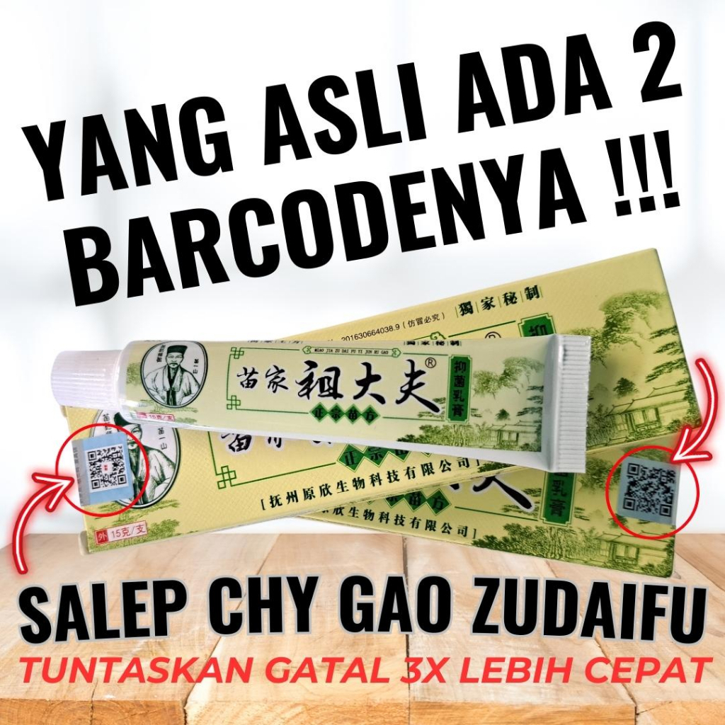 Salep CHY GAO ZUDAIFU Original Asli dengan 2 Barcode