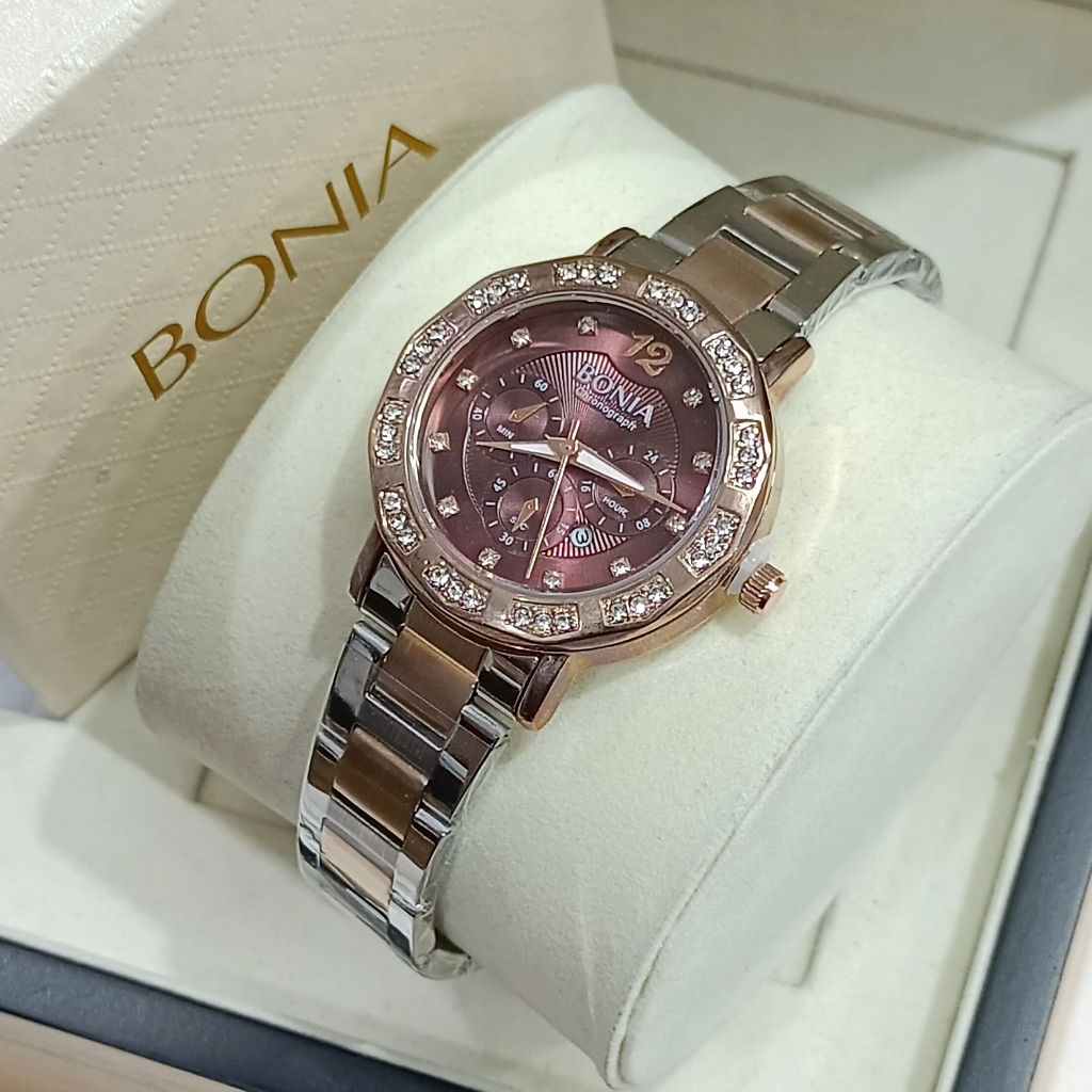 Jam Tangan Bonia Rantai Terbaru / Jam Tangan Bonia Diamont / Jam Tangan Wanita Terbaru / Jam Tangan 