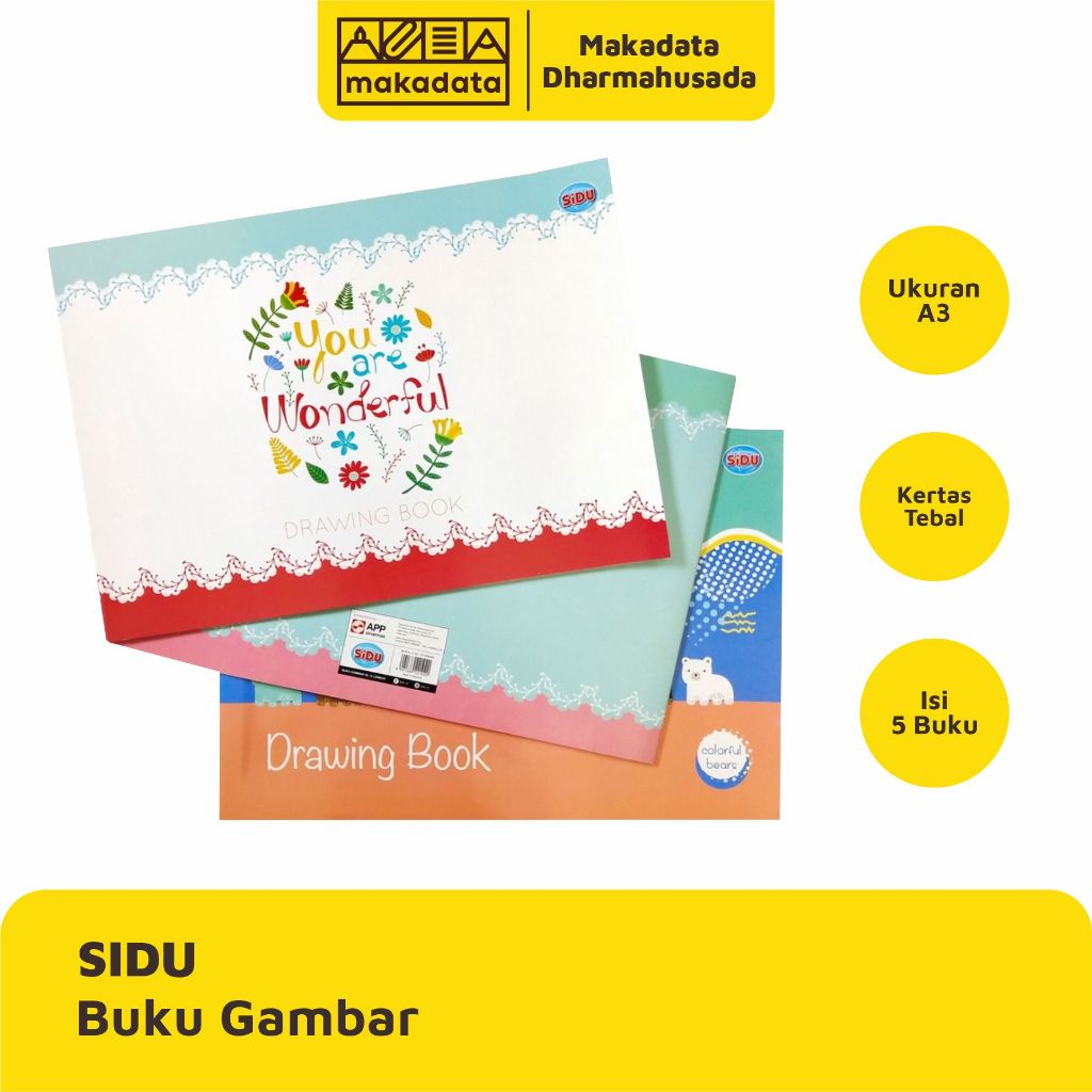 

BUKU GAMBAR SIDU UKURAN A3 1 PAK (5 PCS)