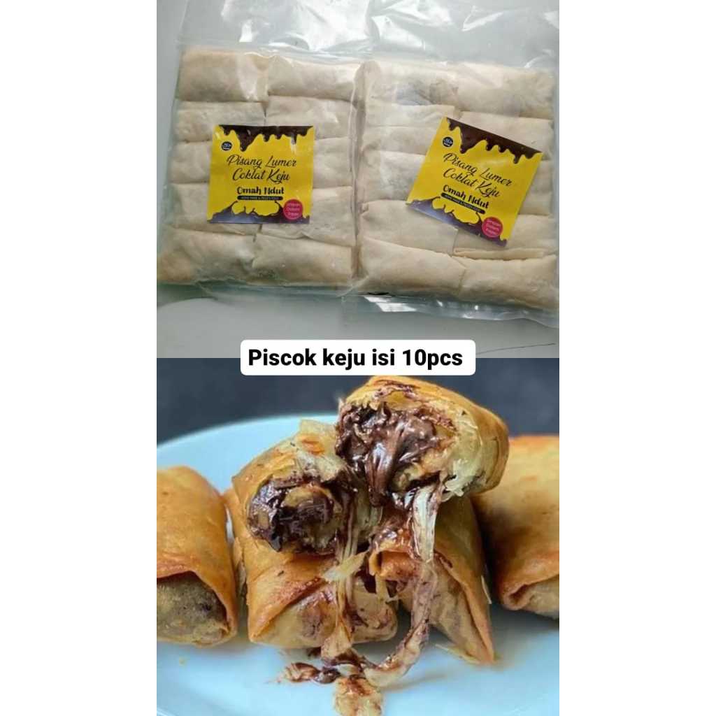 

Piscok lumer pisang coklat keju meleleh mini isi 10pcs frozen food