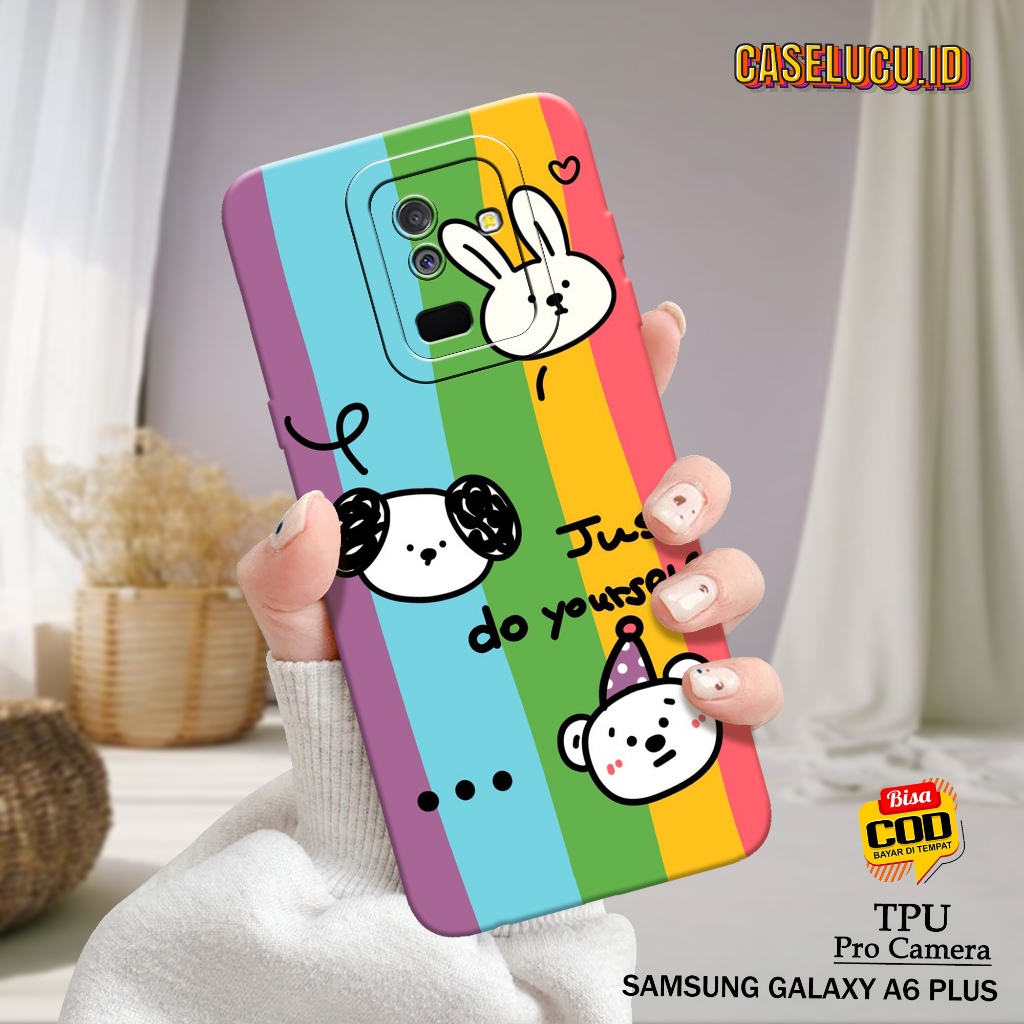 Casing Hp Samsung A6 Plus Terbaru - Case Lucu - Case Samsung A6 Plus - Fashion Case Kartun - Soft Ca