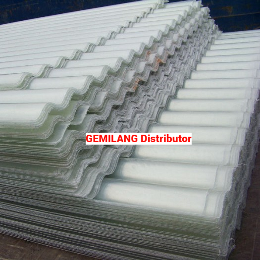 Atap fiber / fiber gelombang / fiber asbes lebar 80mm