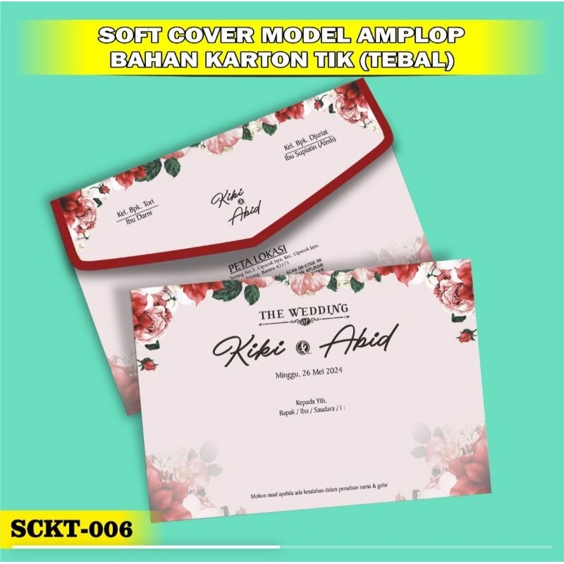 undangan softcover murah / cetak undangan pernikahan softcover / undangan nikah softcover / softcove
