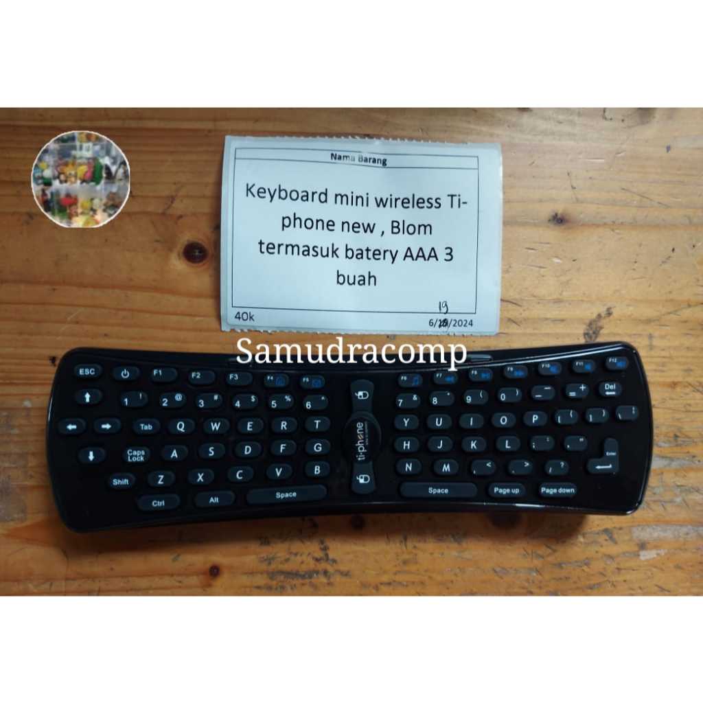 Keyboard Mini Wireless Ti-Phone New, Belum Termasuk Batery AAA 3 Buah