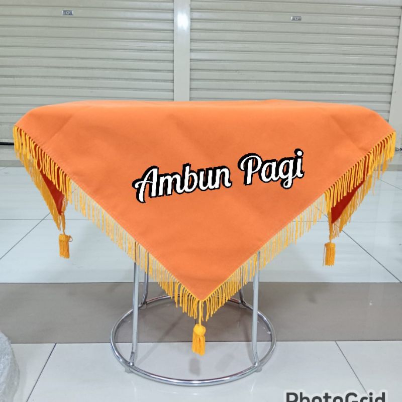 

best seller alas baki upacara bendera alas baki paskibra polos warna orens