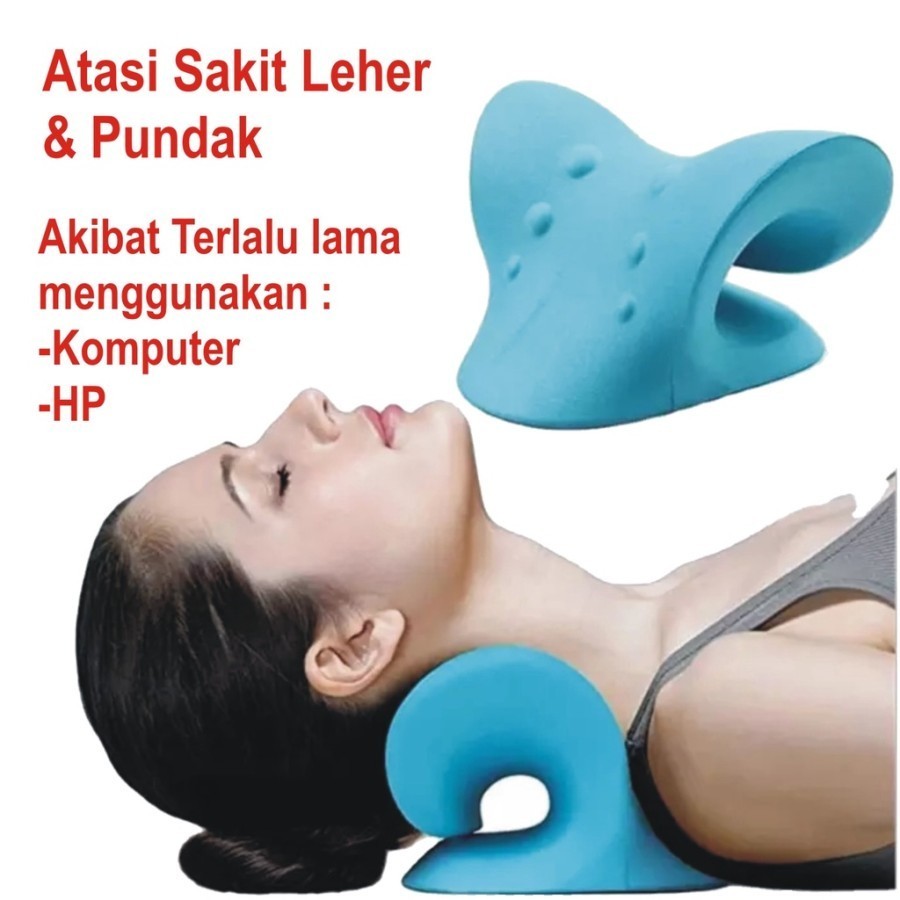 Alat Terapi Leher Kaku Bantal Relaksasi Leher Punggung Cervical Neck