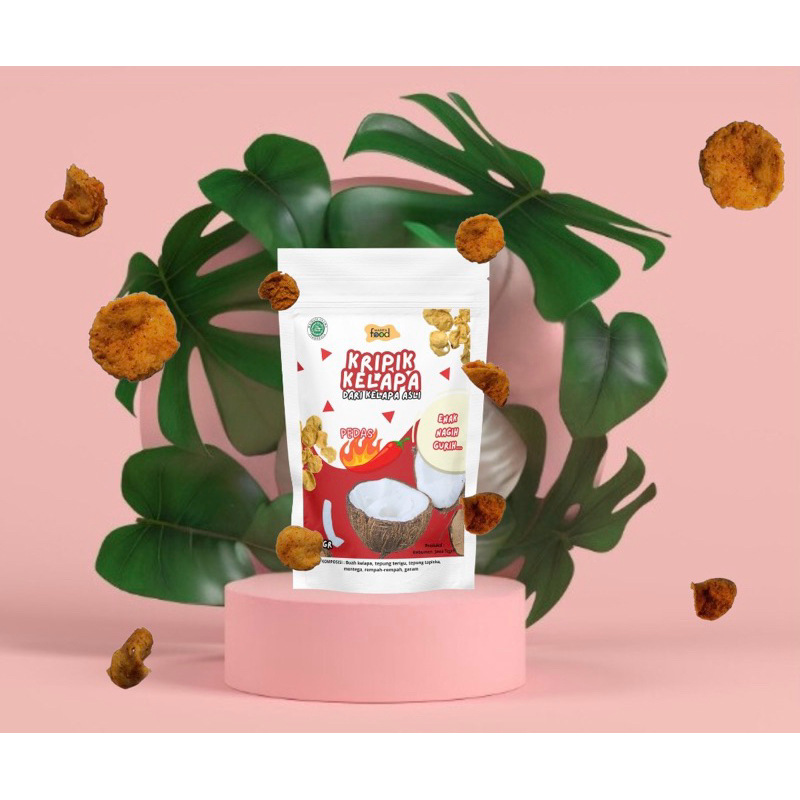 

keripik kelapa rasa pedas