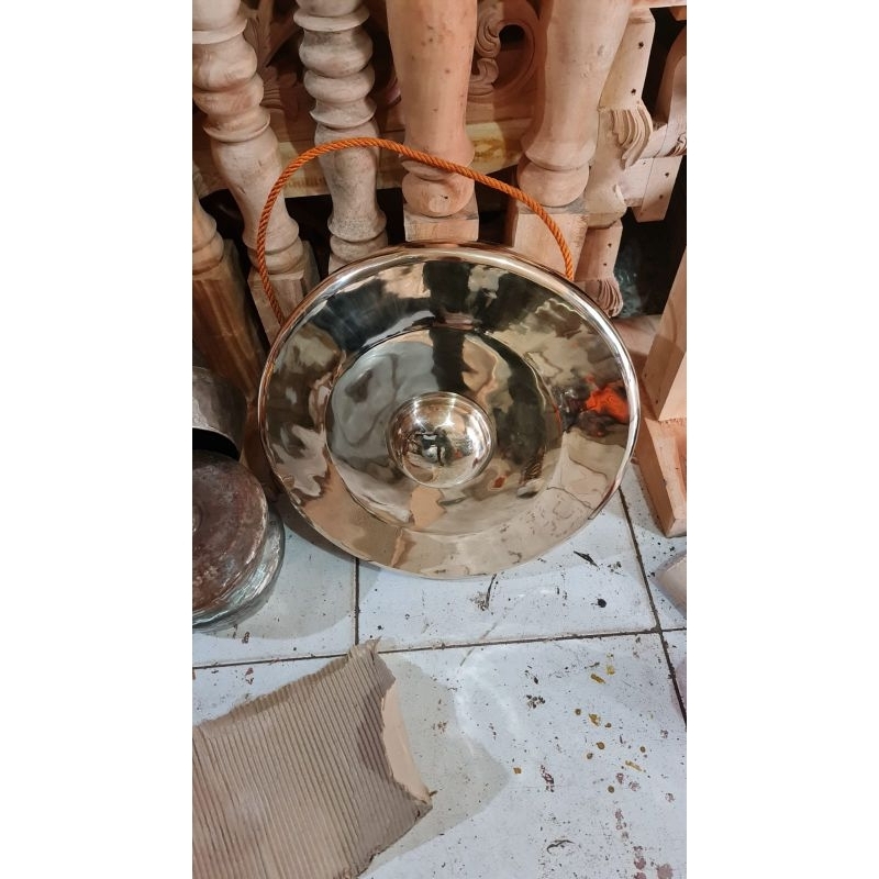 Gong bahan perunggu dim 50 cm