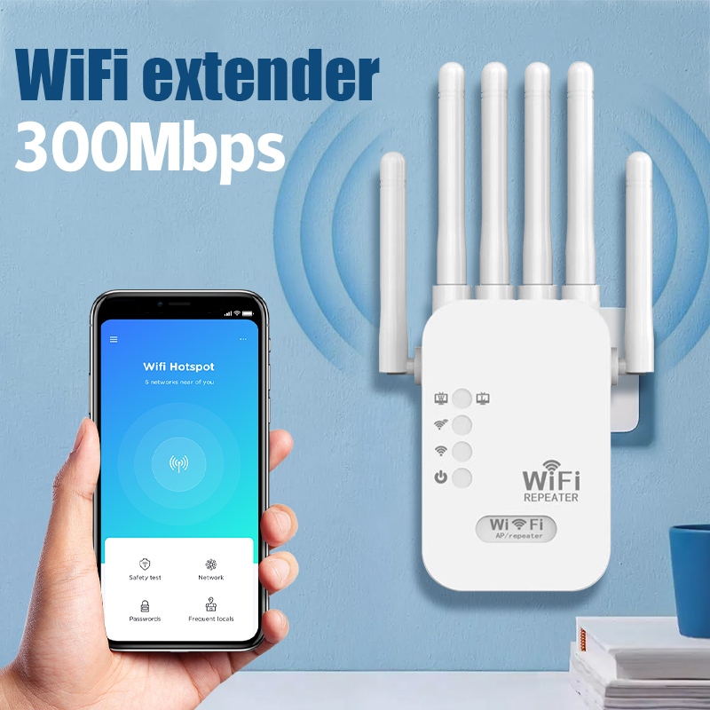 300M Wireless wifi extender Range Extender Signal Amplifier Alat Penyambung Wifi Jarak Jauh Wifi Rou