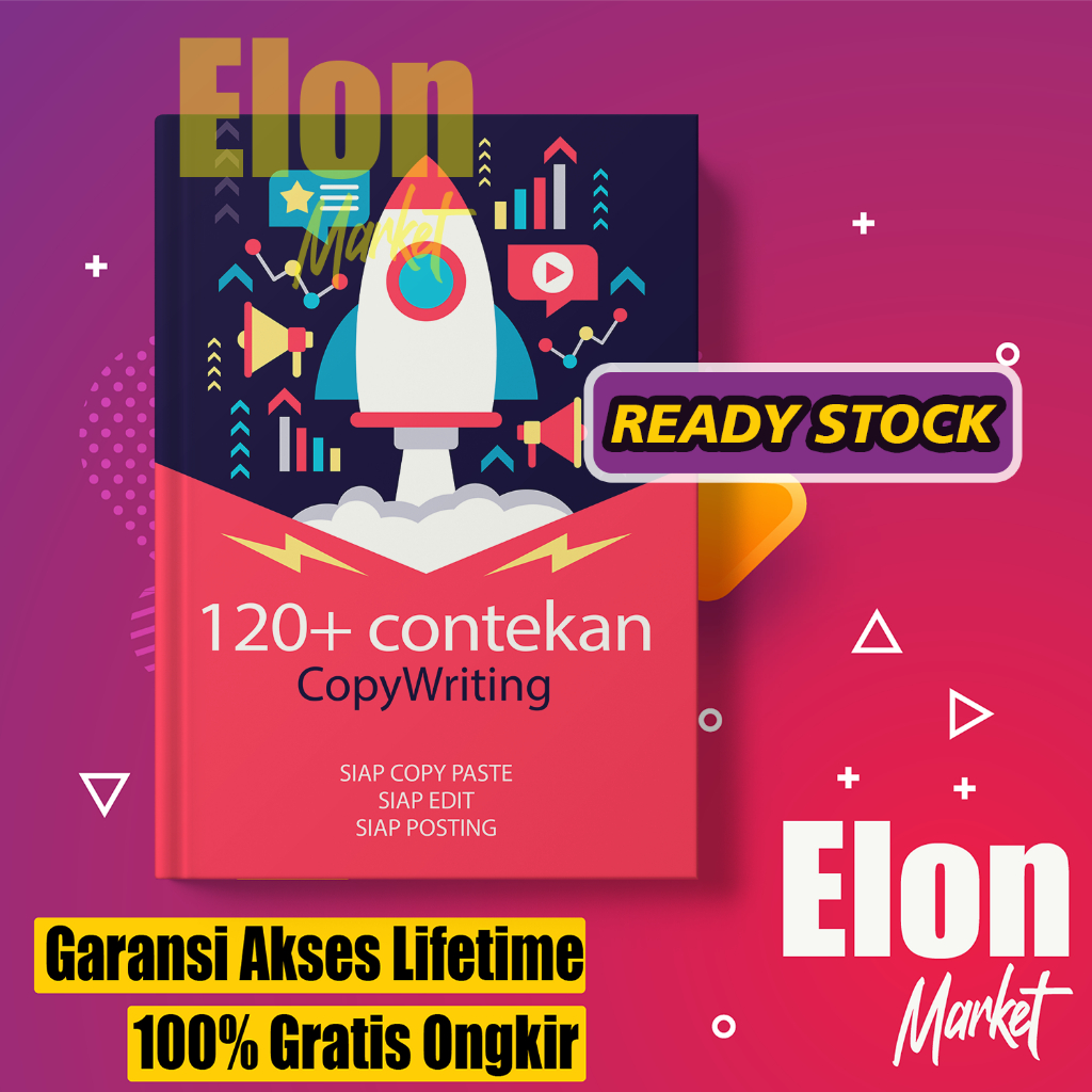 

120PLUS Contekan Copywriting Iklan Promosi - Template Teks Iklan Siap Copas - Edit - Posting - LAKU - Materi Digital Copywriting