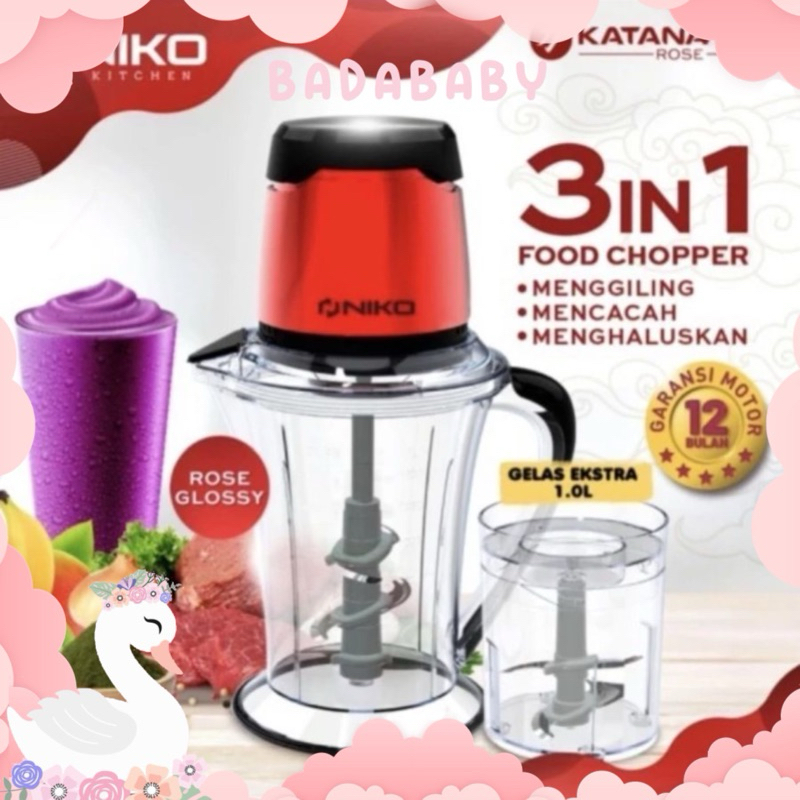 NIKO FOOD CHOPPER KATANA NEXT ROSE CHOPPER MURAH