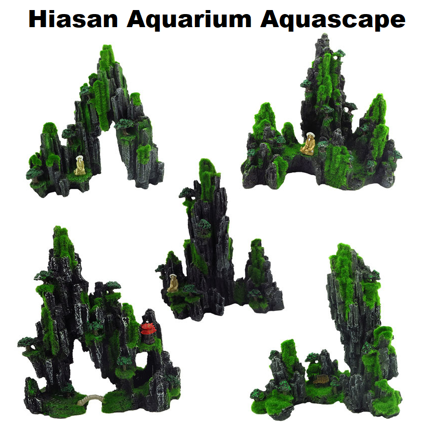 Batu Karang Moss Imitasi Hiasan Aquarium Aquascape Hias Hutan Tebing Lansekap Aksesoris Accessories 