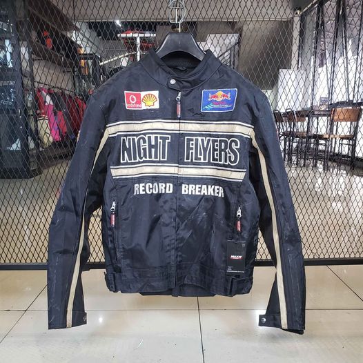 Jaket Motor Yellow Corn | Night Flyers Black | BB (75kg-82kg) | Original Yellow Corn Jaket Riding
