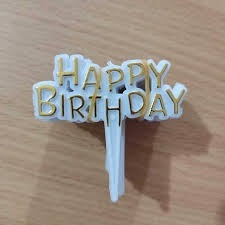Topper Happy Birthday Mini / Topper Atas Kue Tulisan Happy Birthday Mini / Tulisan Happy birthday / 