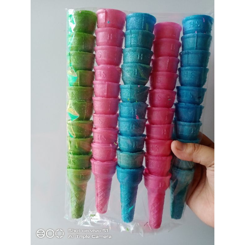 

[BISA COD] CONE ES CONTONG ESKRIM SATUAN 3CM ISI 50PCS