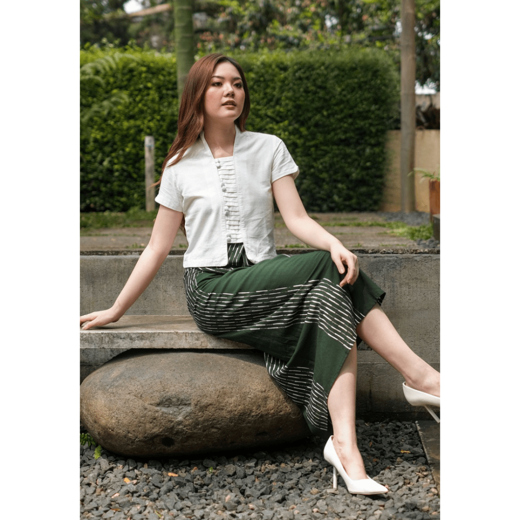 Kichi Batik Setelan Eden OW Ananta Dark Green