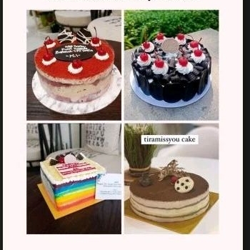 

kue ulang tahun classic tiramissu,blackforest,red velvet,rainbow cake