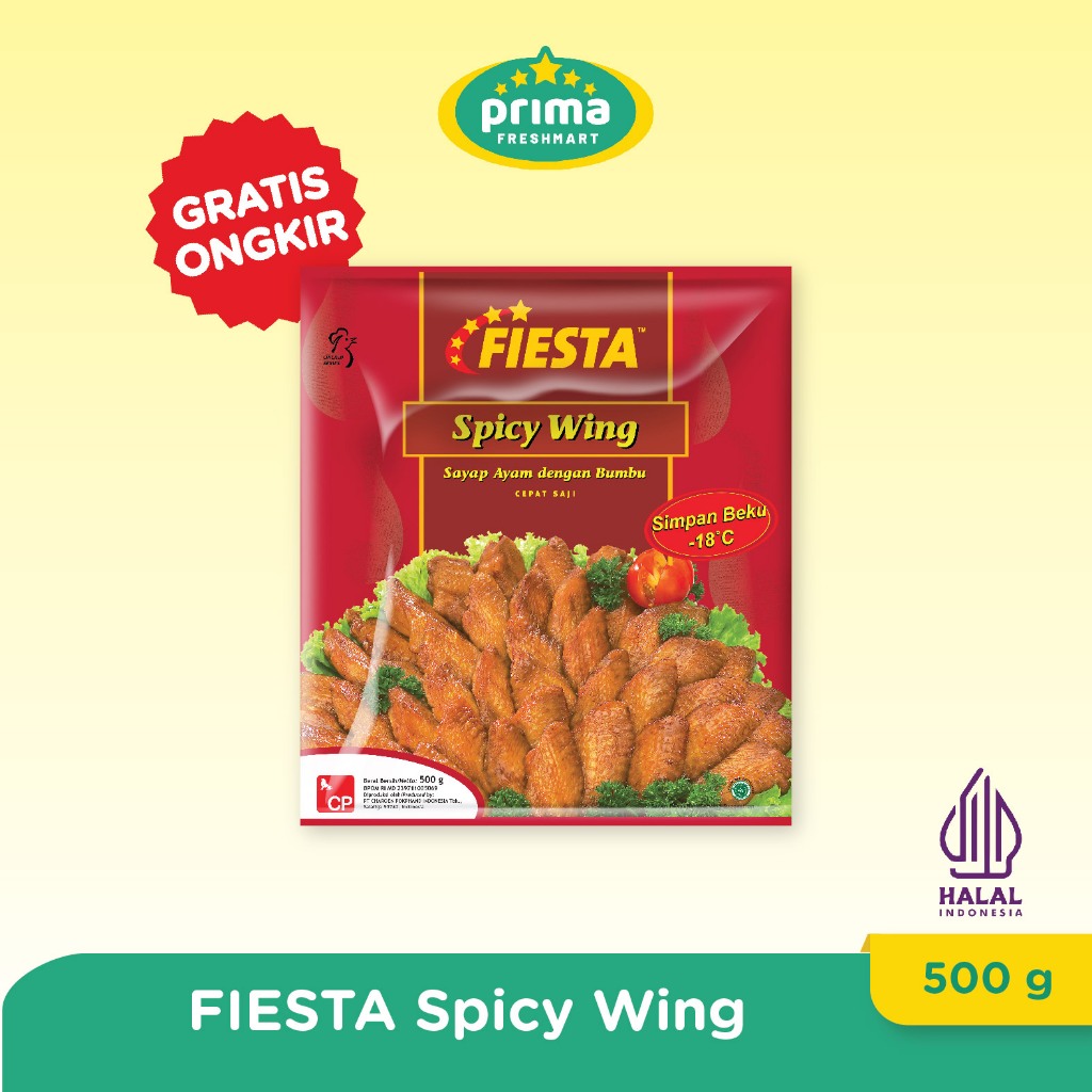 

Paket Fiesta DS Spicy Wing 500 Gr (2 Pcs)