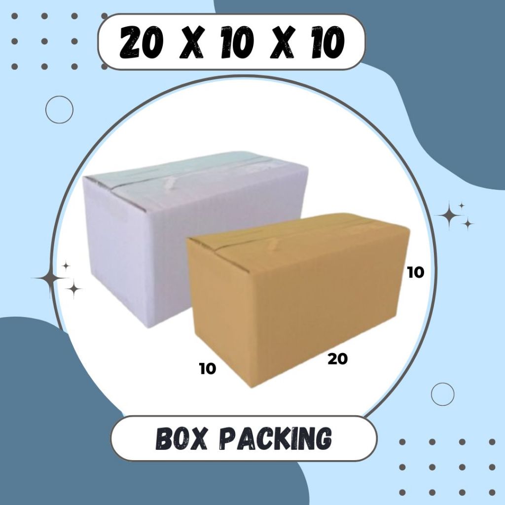 

Box 20x10x10 Kardus A1 Packing Karton Dus Kotak Kemasan kosmetik Souvenir Jamu Sparepart Obat Madu