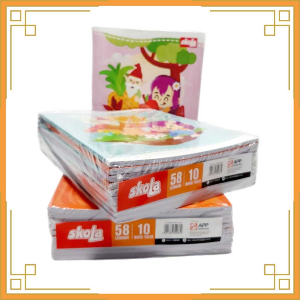 

SKOLA Buku Tulis Isi 58 Lembar (1 Pack isi 10 Pcs)