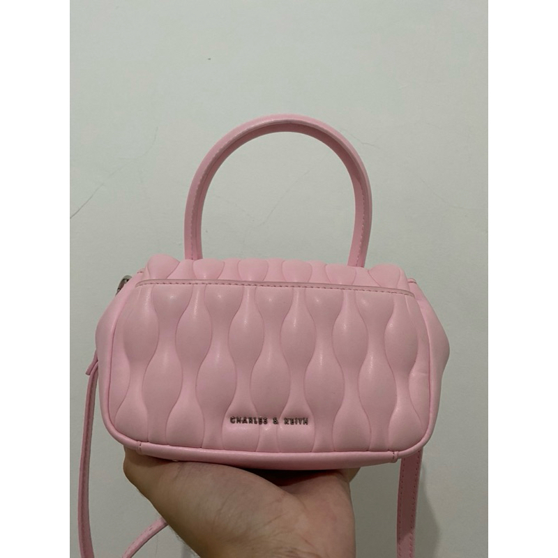 Iva Padded Mini Bag Charles & Keith Pink
