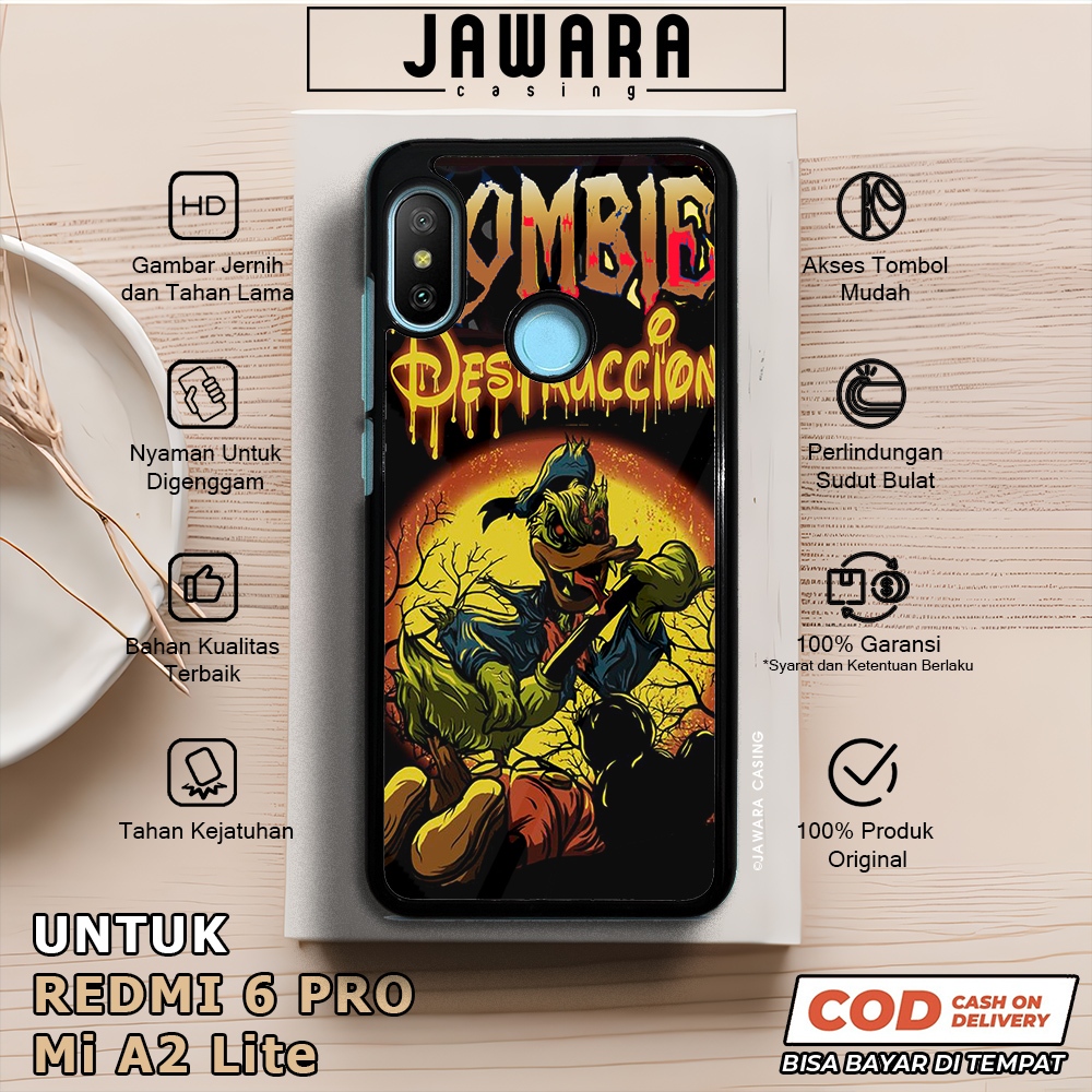 Case Redmi 6 Pro Mi A2 Lite Casing Redmi 6 Pro Mi A2 Lite [ZOMB] Premium Case Glossy Case Hp Xiaomi 