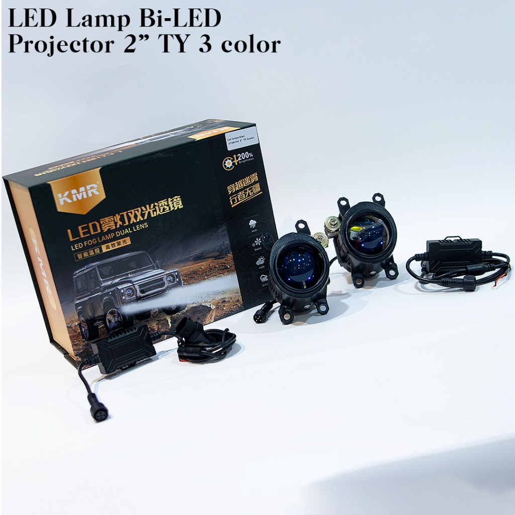 Foglamp Projector Projie Biled 2 Inch TOYOTA / Fog Lamp Proyektor LED Blue Lens
