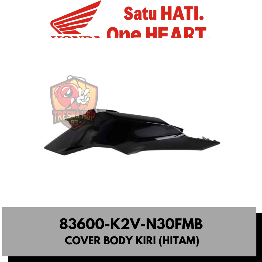 83600-K2V-N30FMB COVER BODY KIRI (HITAM) NEW VARIO 125 ESP K2V ORIGINAL | COVER L BODY 83600K2VN30FM
